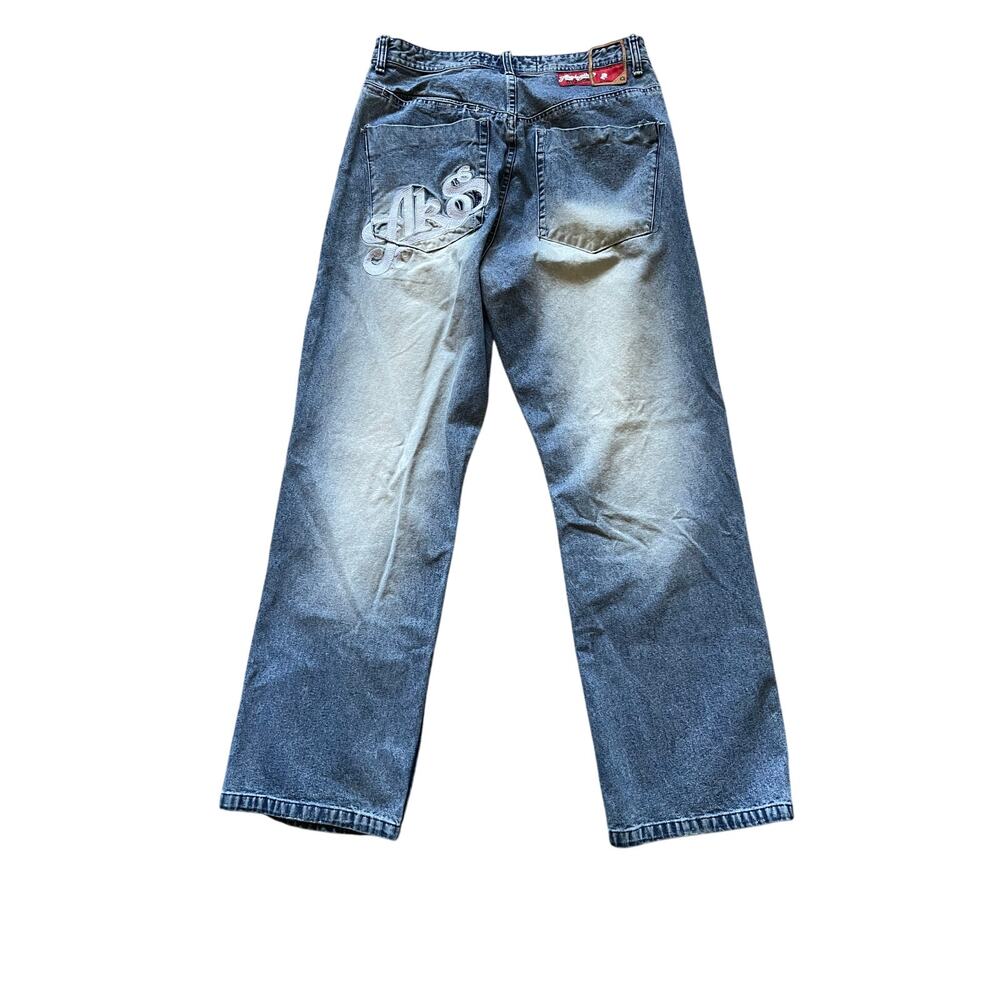 Y2K Baggy, Skater Akademiks Mens Jeans W 34 L 44.5 Inseam 31 in Hip Hop Street